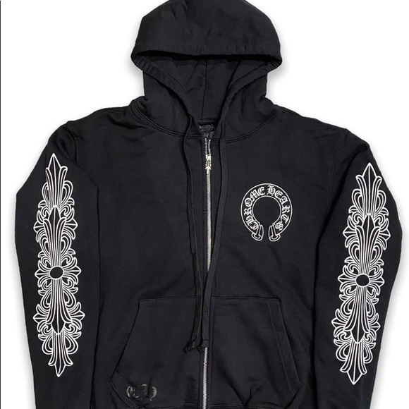 Chrome hearts zip up hoodie size small - Picture 3 of 3